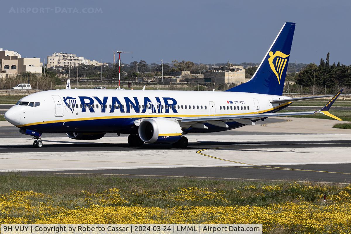 9H-VUY, 2022 Boeing 737-8-200 MAX C/N 65896, Runway 31