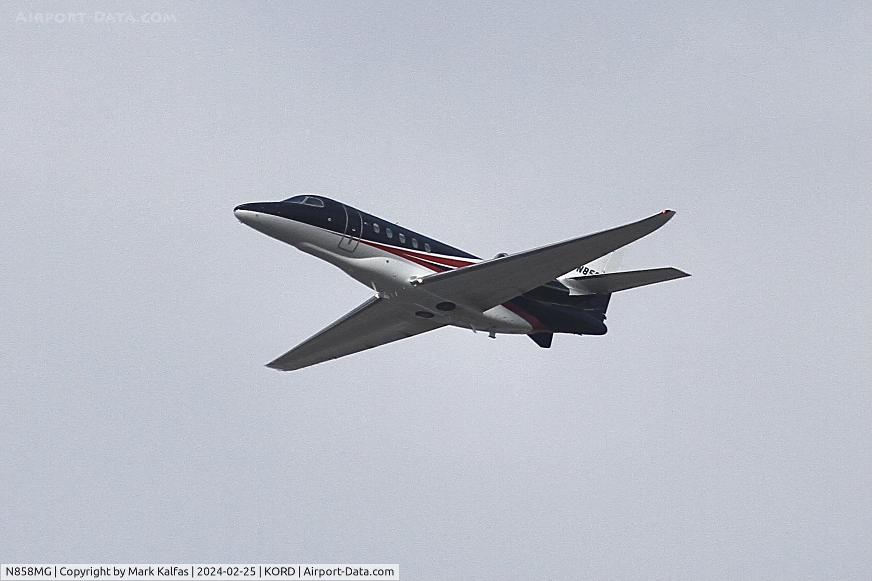N858MG, 2014 Cessna 680A Citation Latitude C/N 680A0002, 680A MGI AIR INC  CESSNA 680A CITATION LATITUDE N858MG ORD-DBQ