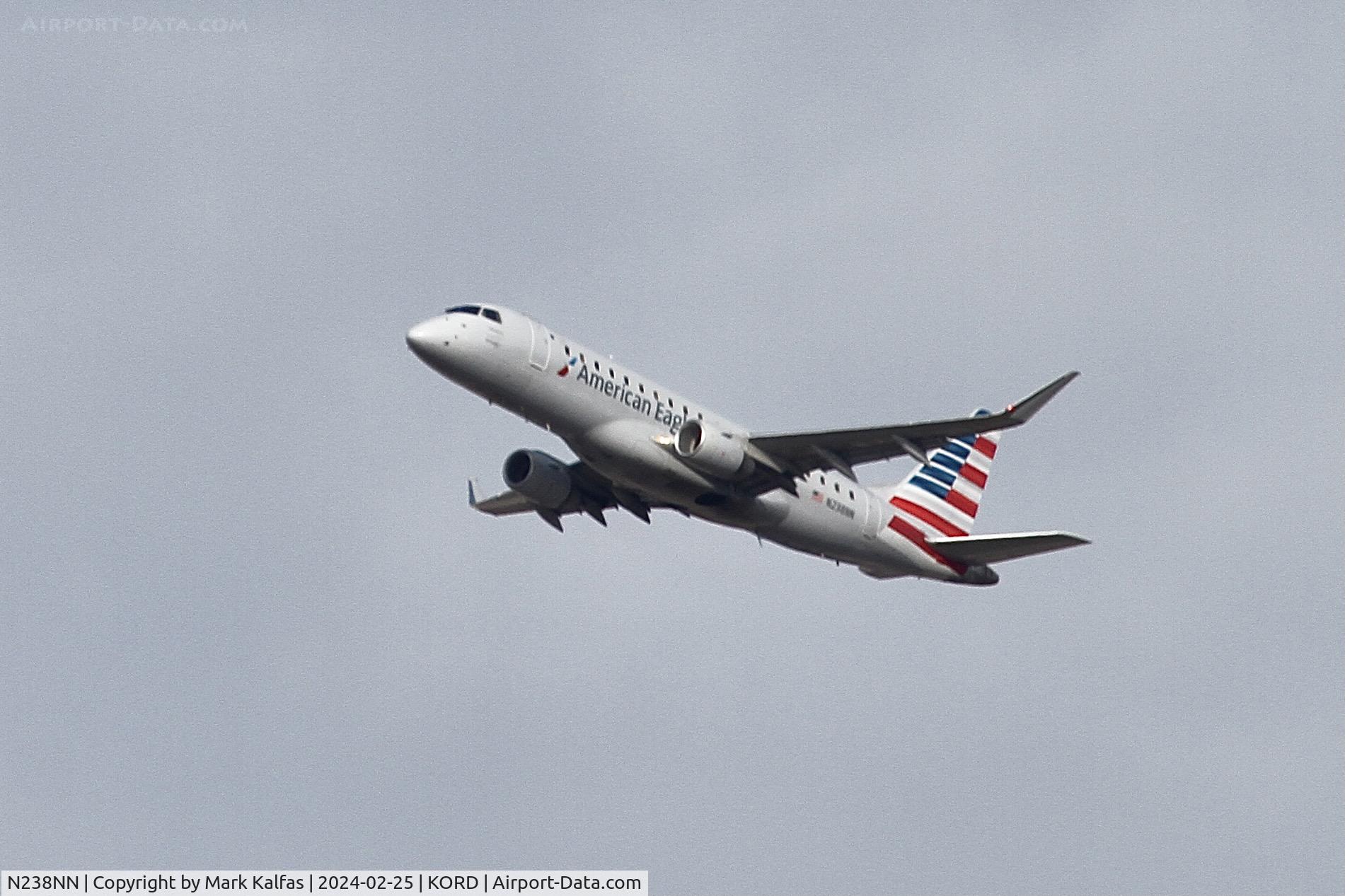 N238NN, 2016 Embraer 175LR (ERJ-170-200LR) C/N 17000584, E75L ENVOY AIR/American Eagle  EMBRAER S A ERJ 170-200 LR N238NN ENY3800 ORD-CID