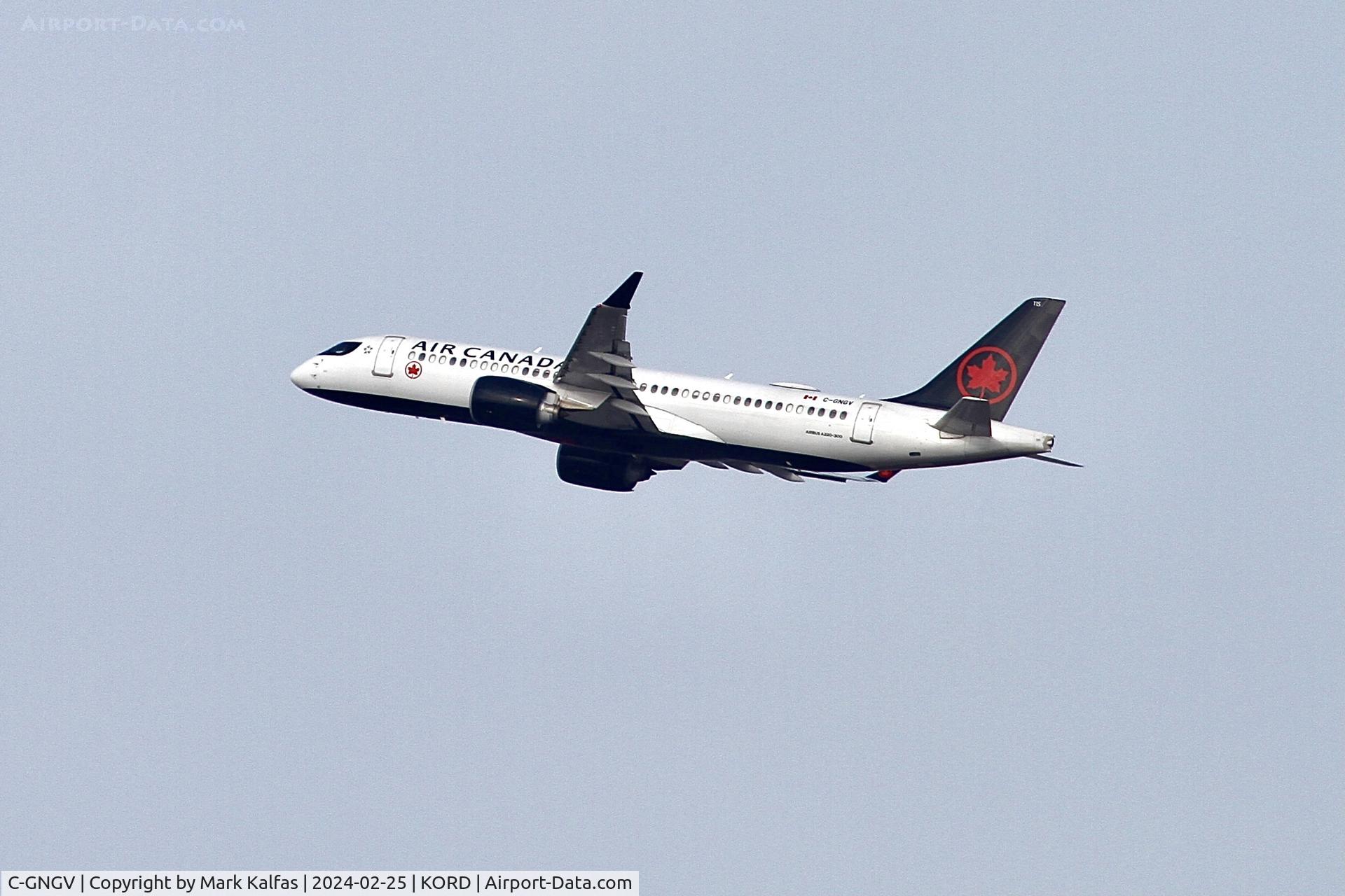 C-GNGV, 2020 Airbus 220-371 C/N 55103, BCS3 Air Canada Express Airbus A220-300 C-GNGV ACA504 KORD-CYYZ