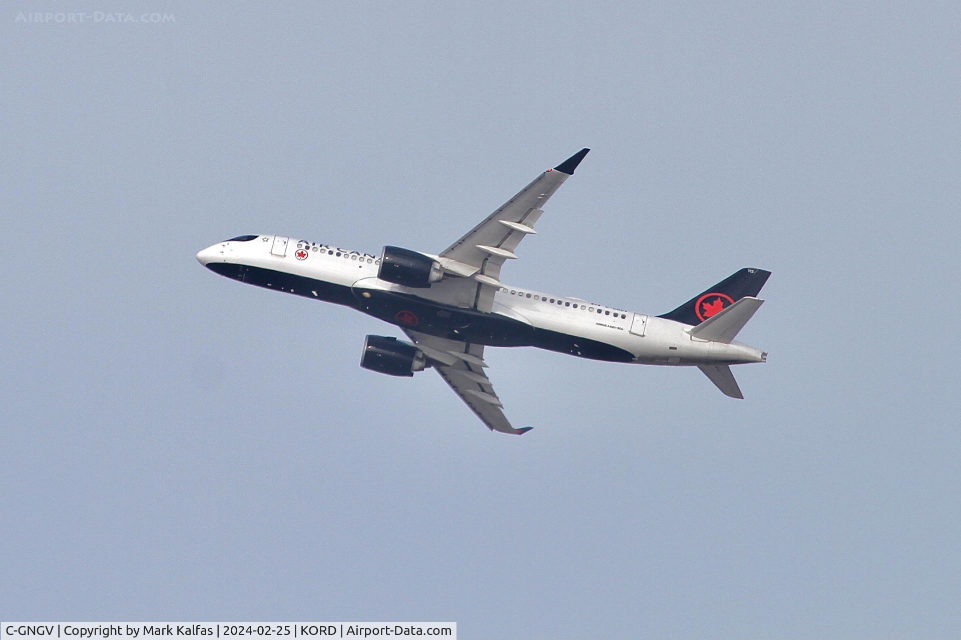 C-GNGV, 2020 Airbus 220-371 C/N 55103, BCS3 Air Canada Express Airbus A220-300 C-GNGV ACA504 KORD-CYYZ