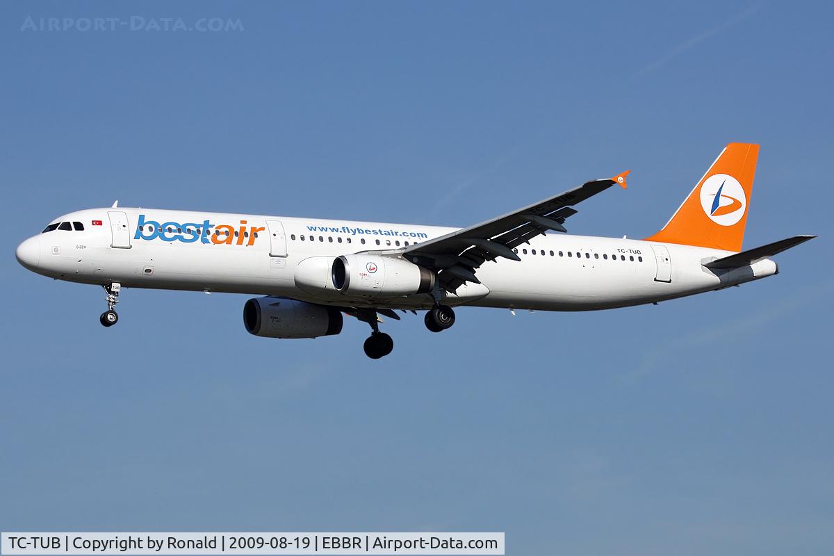 TC-TUB, 1996 Airbus A321-131 C/N 604, at ebbr