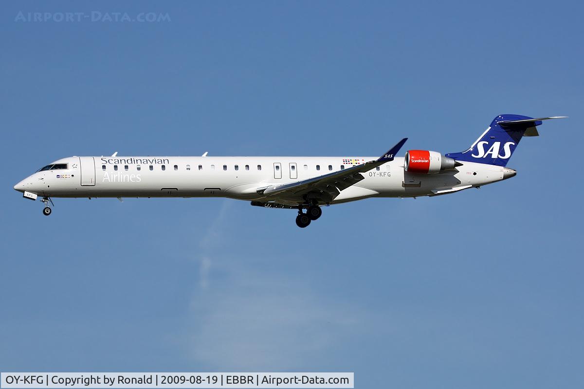 OY-KFG, 2009 Bombardier CRJ-900ER (CL-600-2D24) C/N 15237, at ebbr