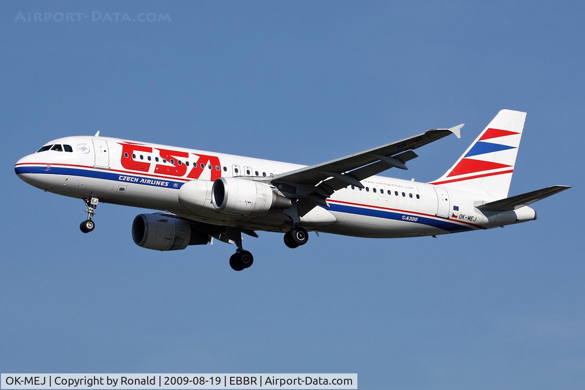 OK-MEJ, 2007 Airbus A320-214 C/N 3097, at ebbr