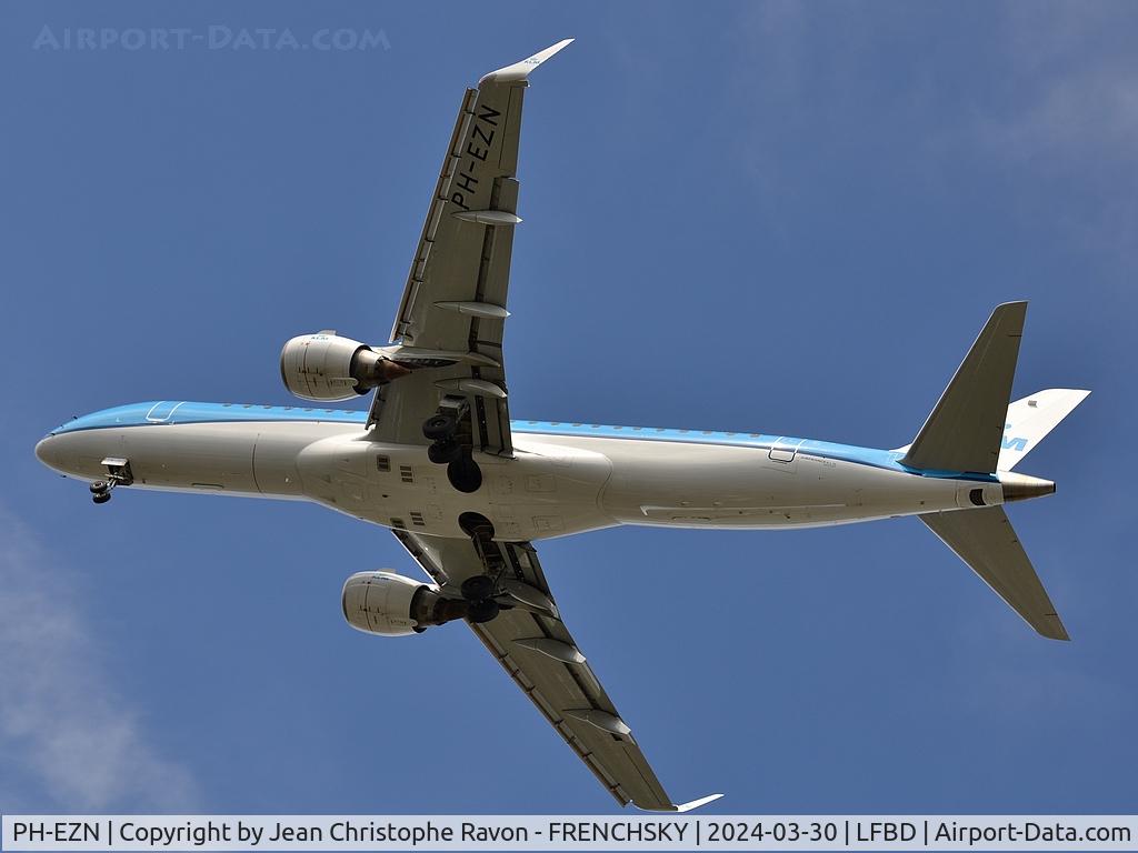 PH-EZN, 2010 Embraer 190LR (ERJ-190-100LR) C/N 19000342, Amsterdam (AMS)	Bordeaux (BOD)	KL1315