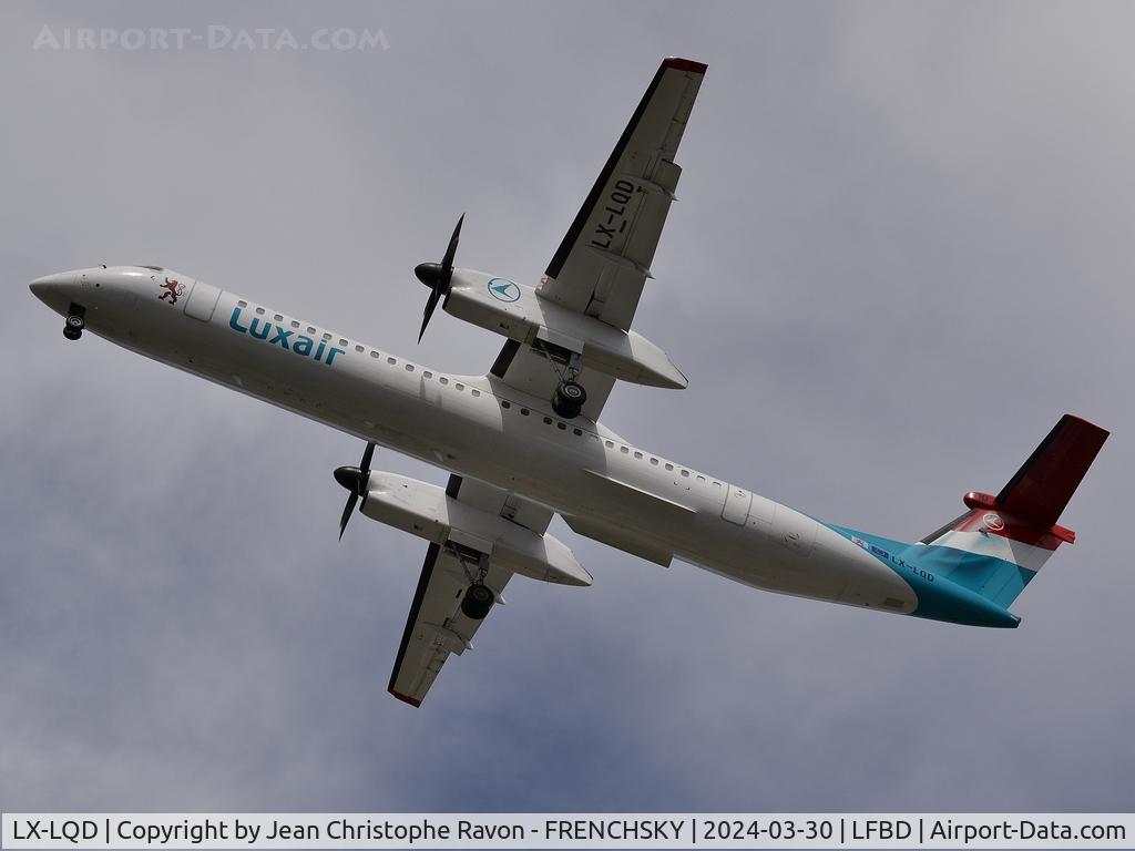 LX-LQD, 2016 De Havilland Canada DHC-8-402Q Dash 8 Dash 8 C/N 4525, Luxembourg (LUX)	Bordeaux (BOD)	LG8171