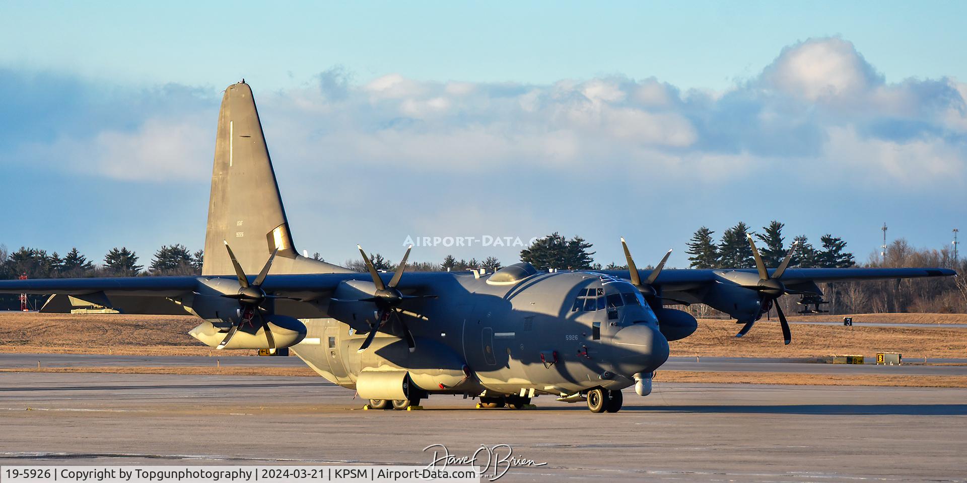 19-5926, Lockheed Martin AC-130J Ghostrider C/N 382-5926, HEAL11 sitting on the ramp at sunrise