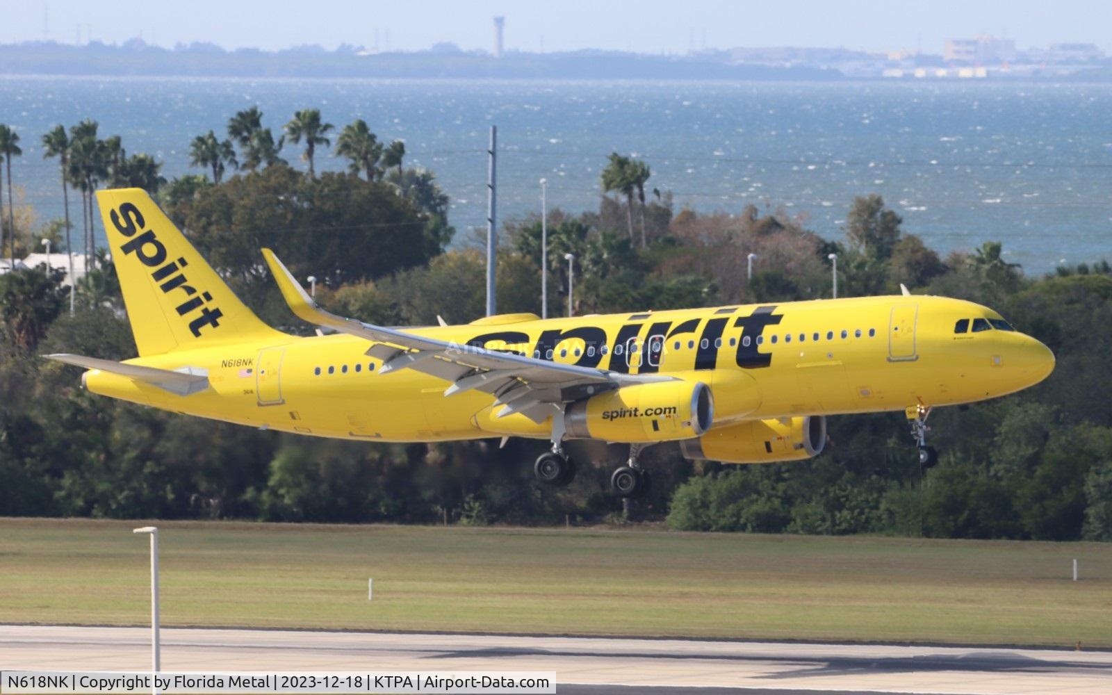 N618NK, 2012 Airbus A320-232 C/N 5458, NKS A320 yellow zx IAH-TPA