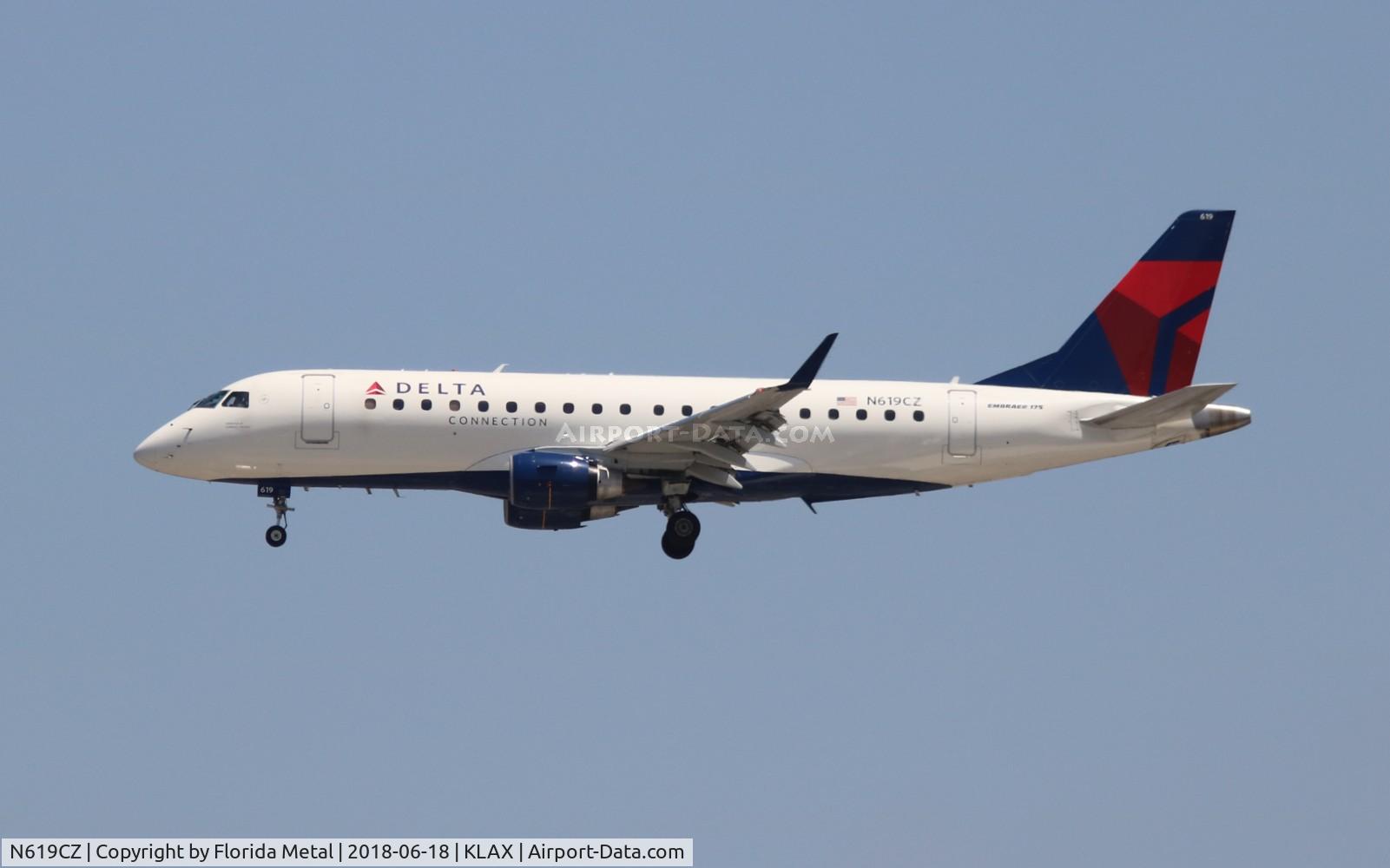 N619CZ, 2008 Embraer 175LR (ERJ-170-200LR) C/N 17000213, CPZ/DAL E175 zx RNO-LAX