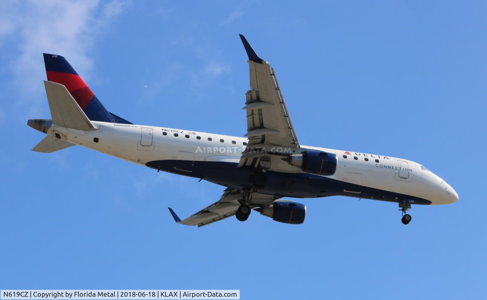 N619CZ, 2008 Embraer 175LR (ERJ-170-200LR) C/N 17000213, CPZ/DAL E175 zx PDX-LAX