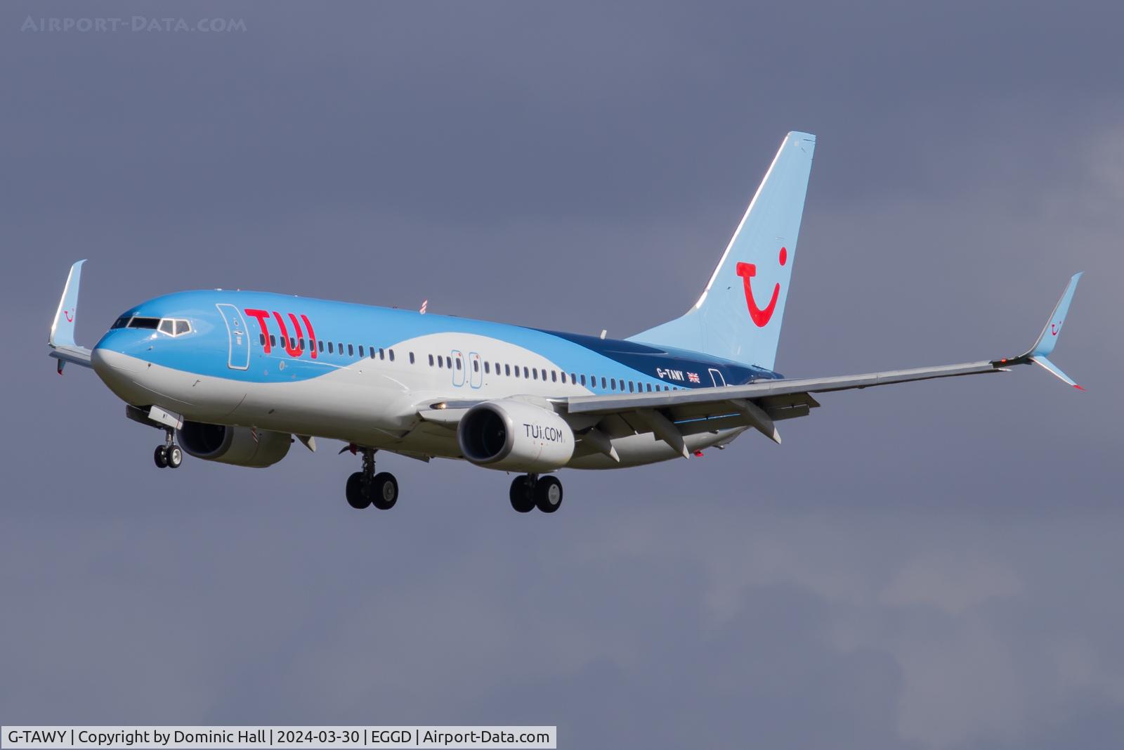 G-TAWY, Boeing 737-8K5 C/N 37246, Bristol Airport 30/03/24