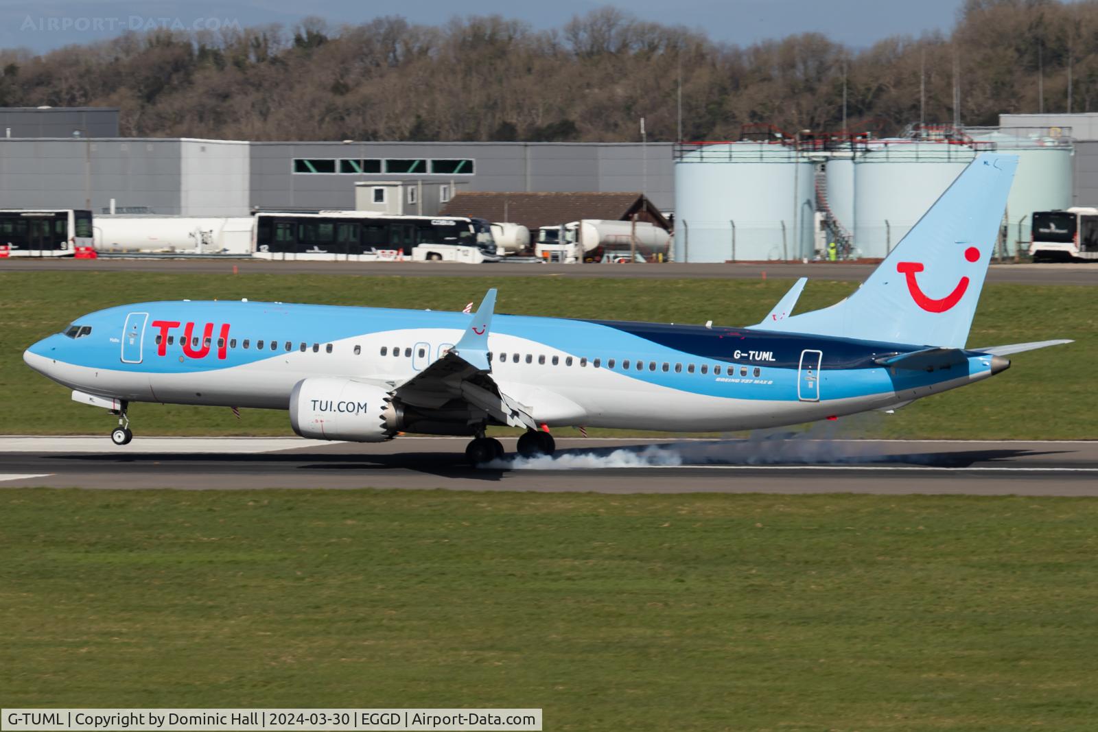G-TUML, 2020 Boeing 737-8 C/N 44614, Bristol Airport 30/03/24