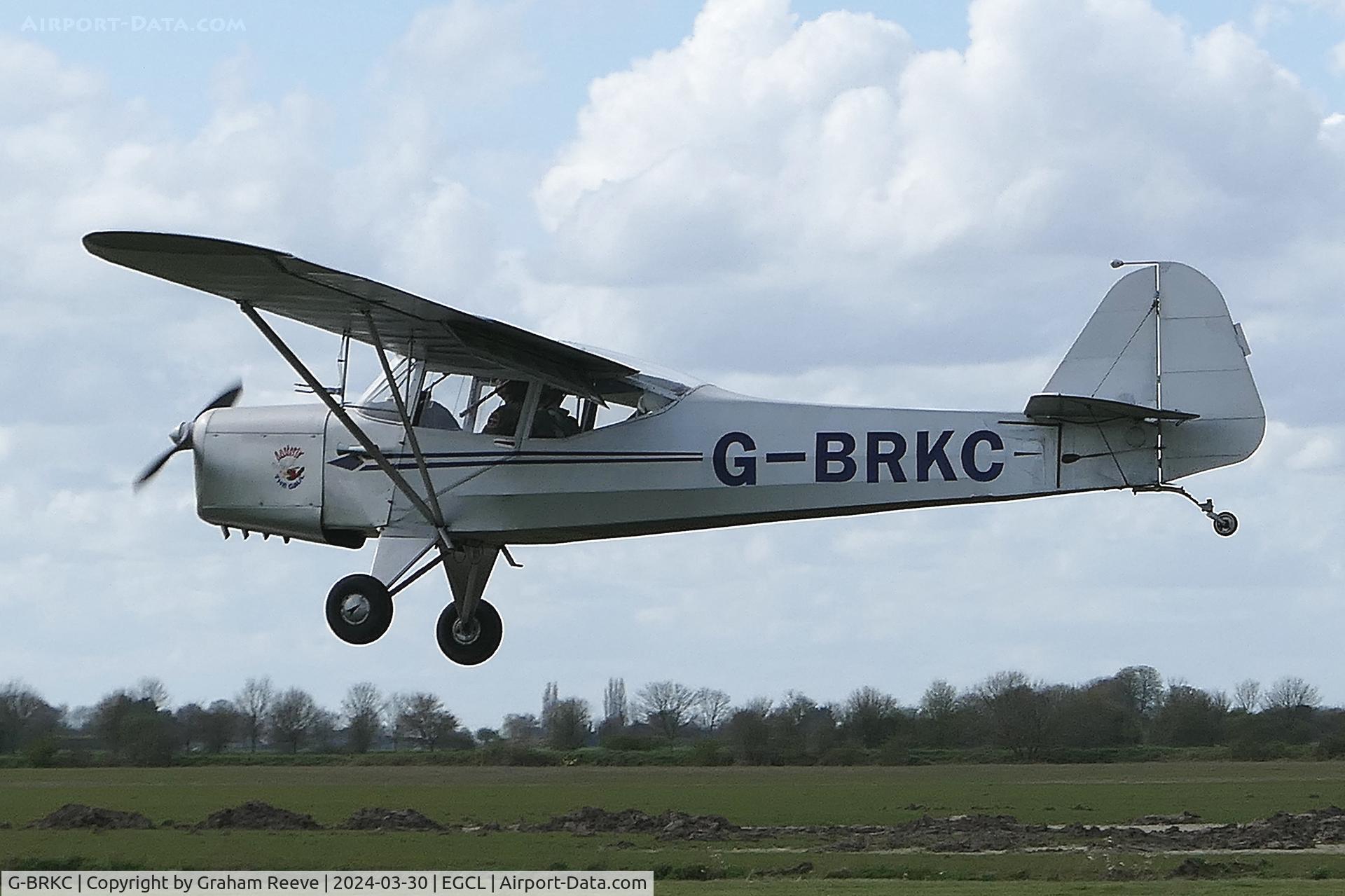 G-BRKC, Auster J-1 Autocrat C/N 2749, Landing at Fenland.