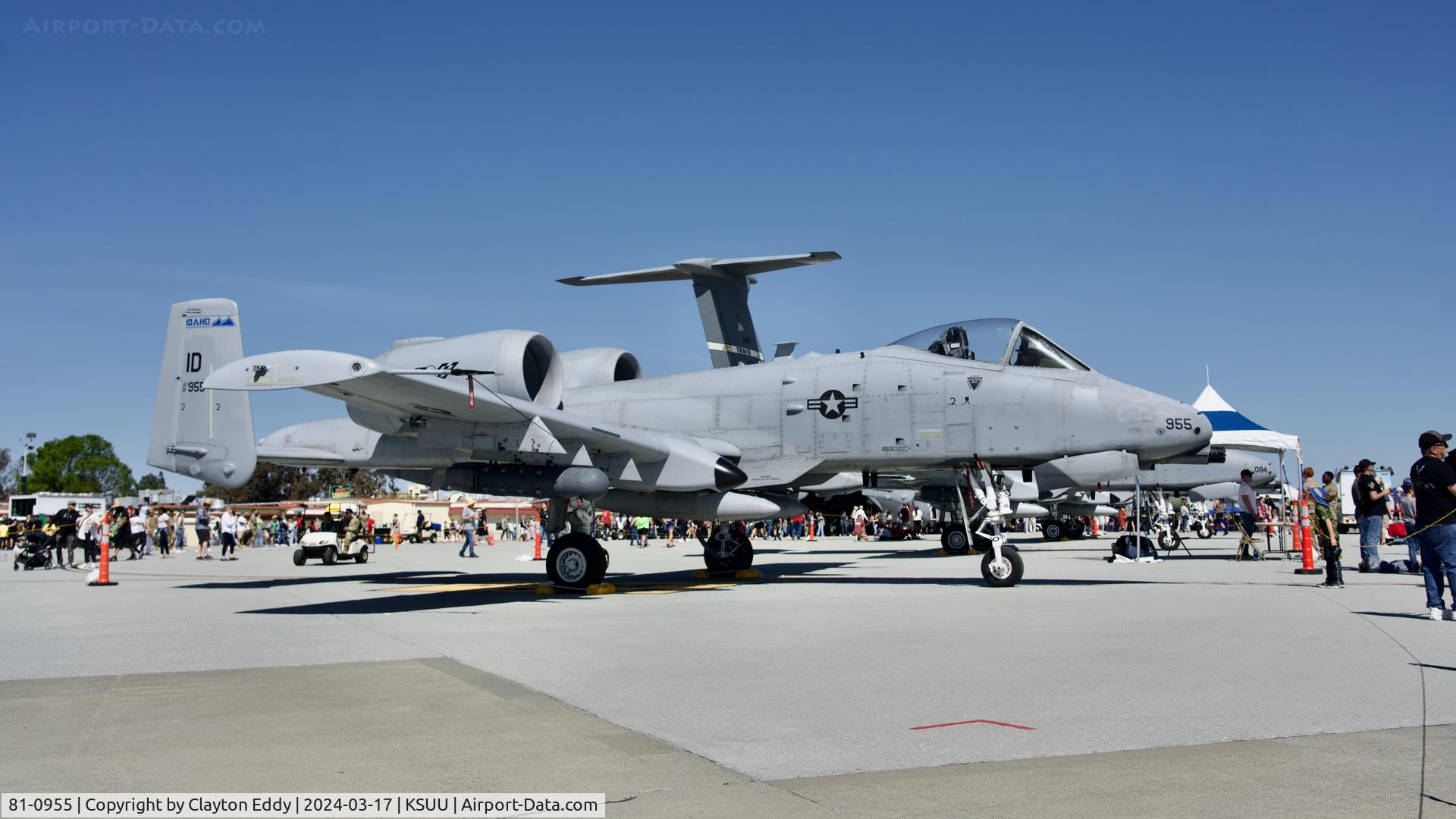 81-0955, 1981 Fairchild Republic A-10C Thunderbolt II C/N A10-0650, Travis AFB airshow California 2024.
