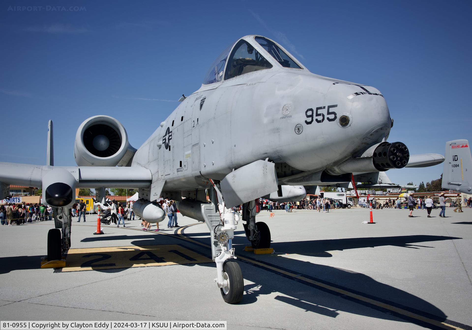 81-0955, 1981 Fairchild Republic A-10C Thunderbolt II C/N A10-0650, Travis AFB airshow California 2024.