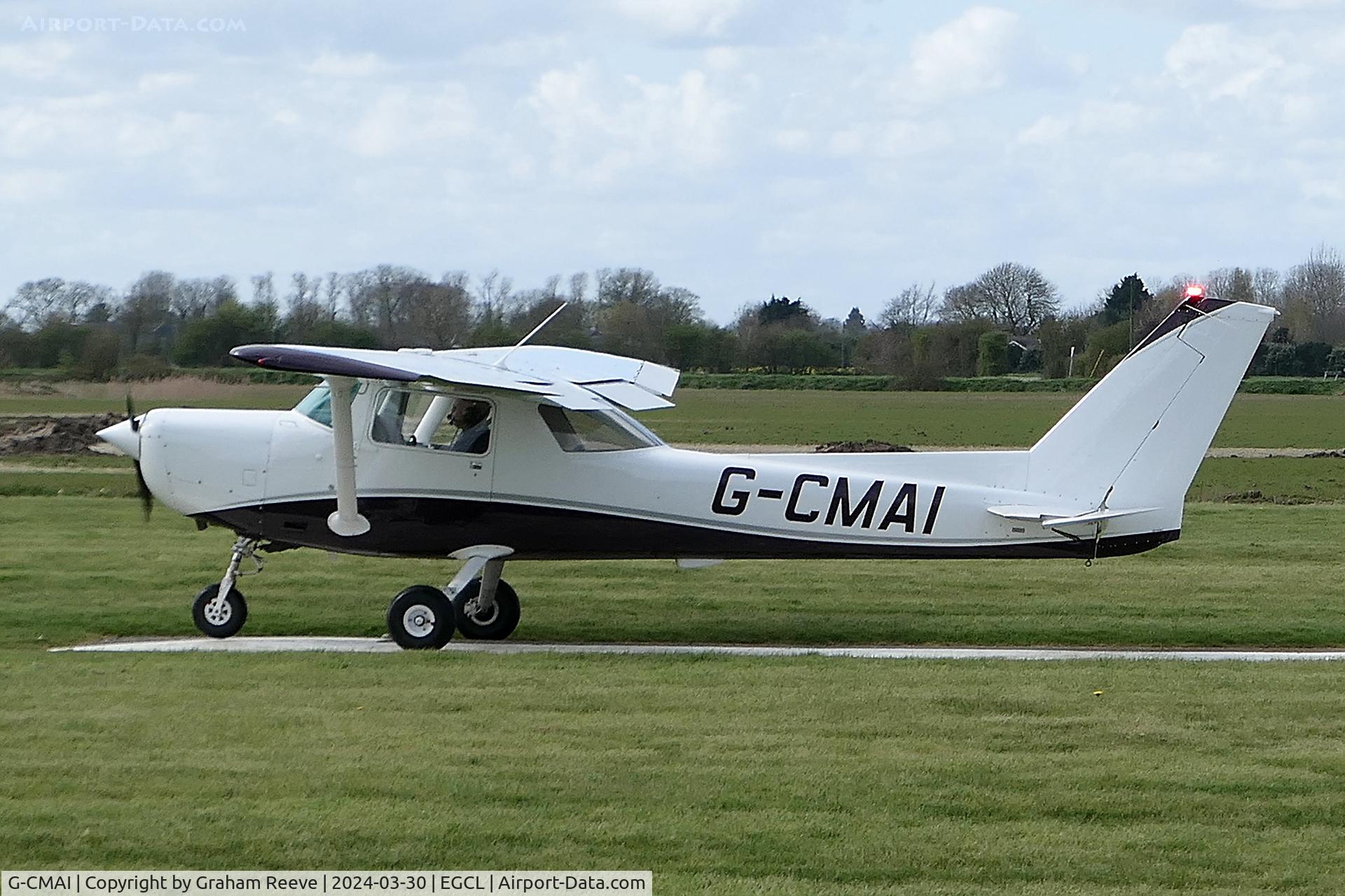 G-CMAI, 1977 Cessna 152 C/N 15280418, Departing from Fenland.