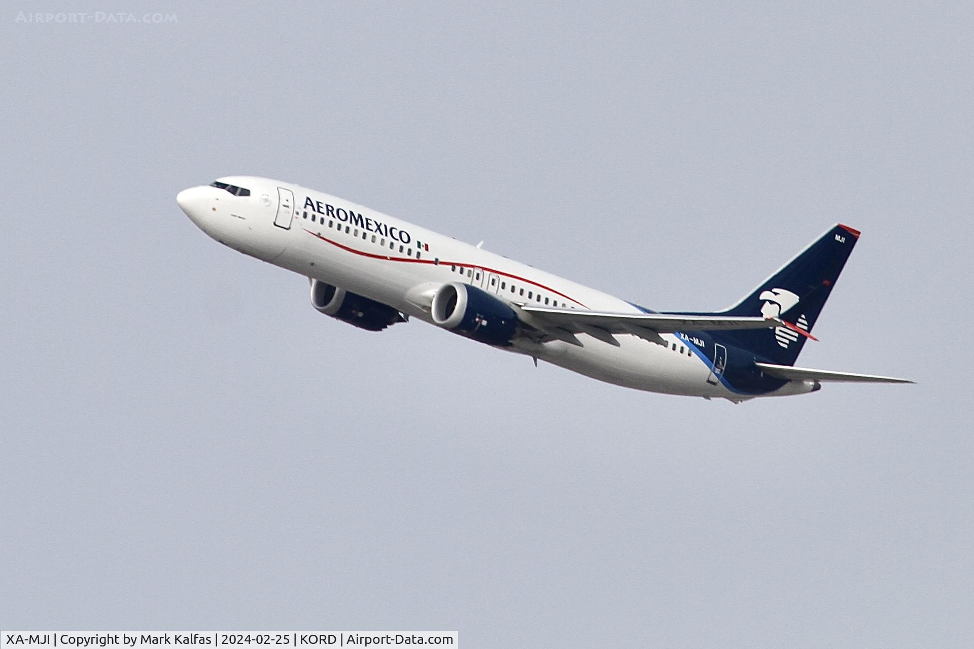 XA-MJI, 2019 Boeing 737-8 MAX C/N 60444, B38M AeroMexico Boeing 737 MAX 8 XA-MJI AMX687 KORD-MMMX
