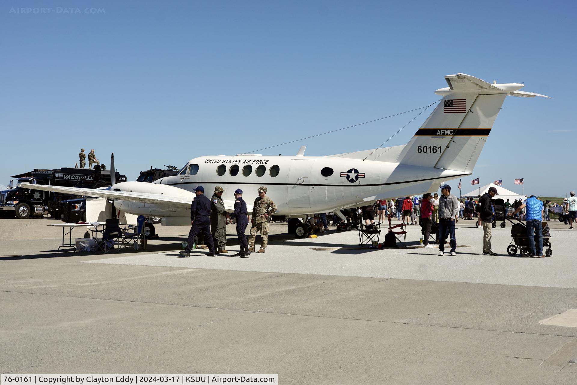 76-0161, 1976 Beech C-12C Huron C/N BD-018, Travis AFB airshow California 2024.
