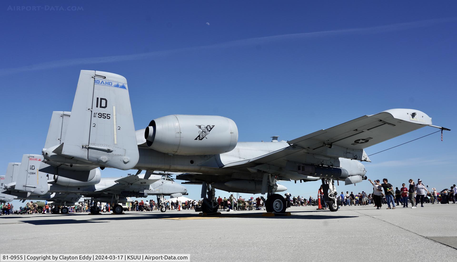 81-0955, 1981 Fairchild Republic A-10C Thunderbolt II C/N A10-0650, Travis AFB airshow California 2024.