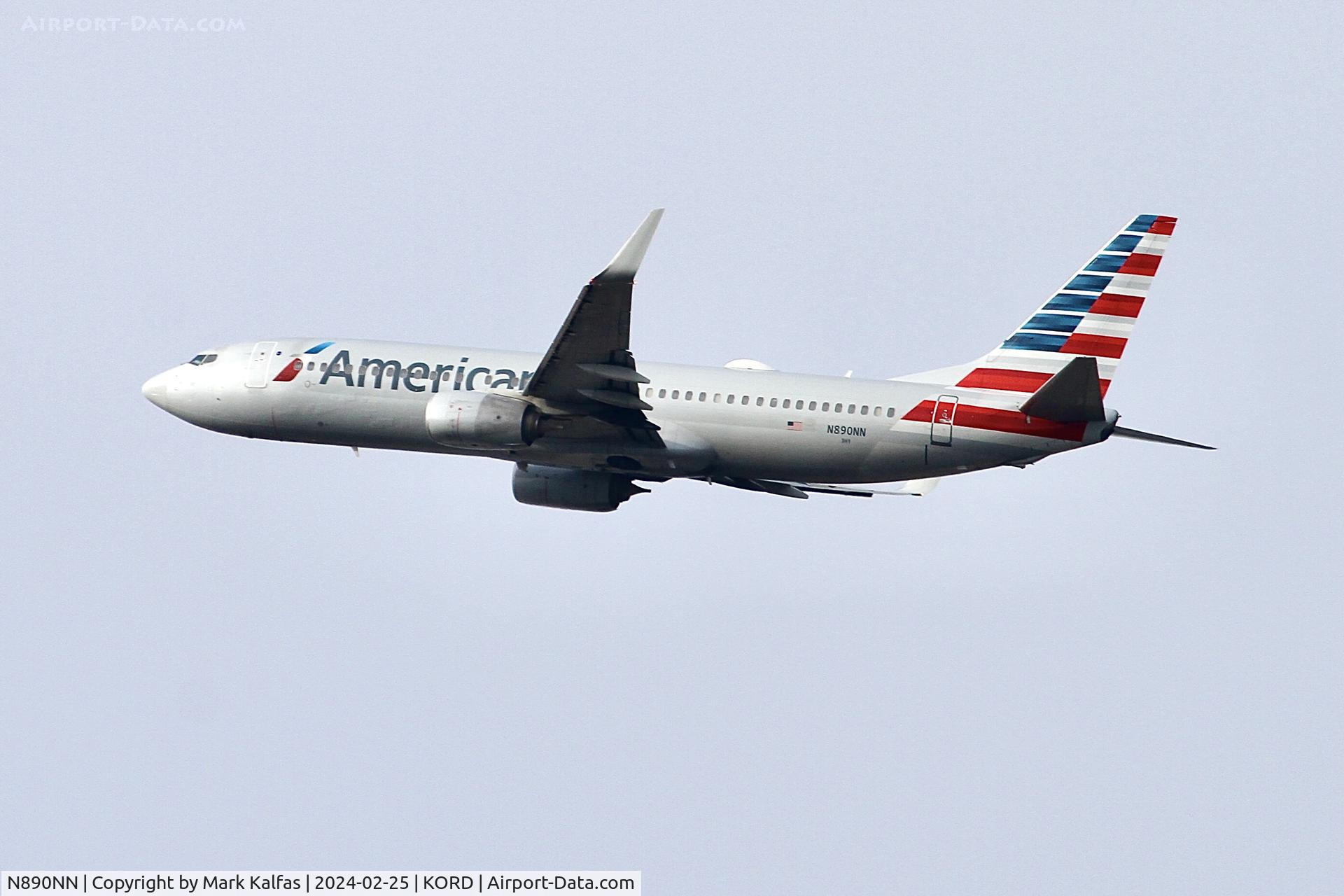 N890NN, 2012 Boeing 737-823 C/N 31143, B738 American Airlines Boeing 737-823 N890NN AAL1150 ORD-MCI