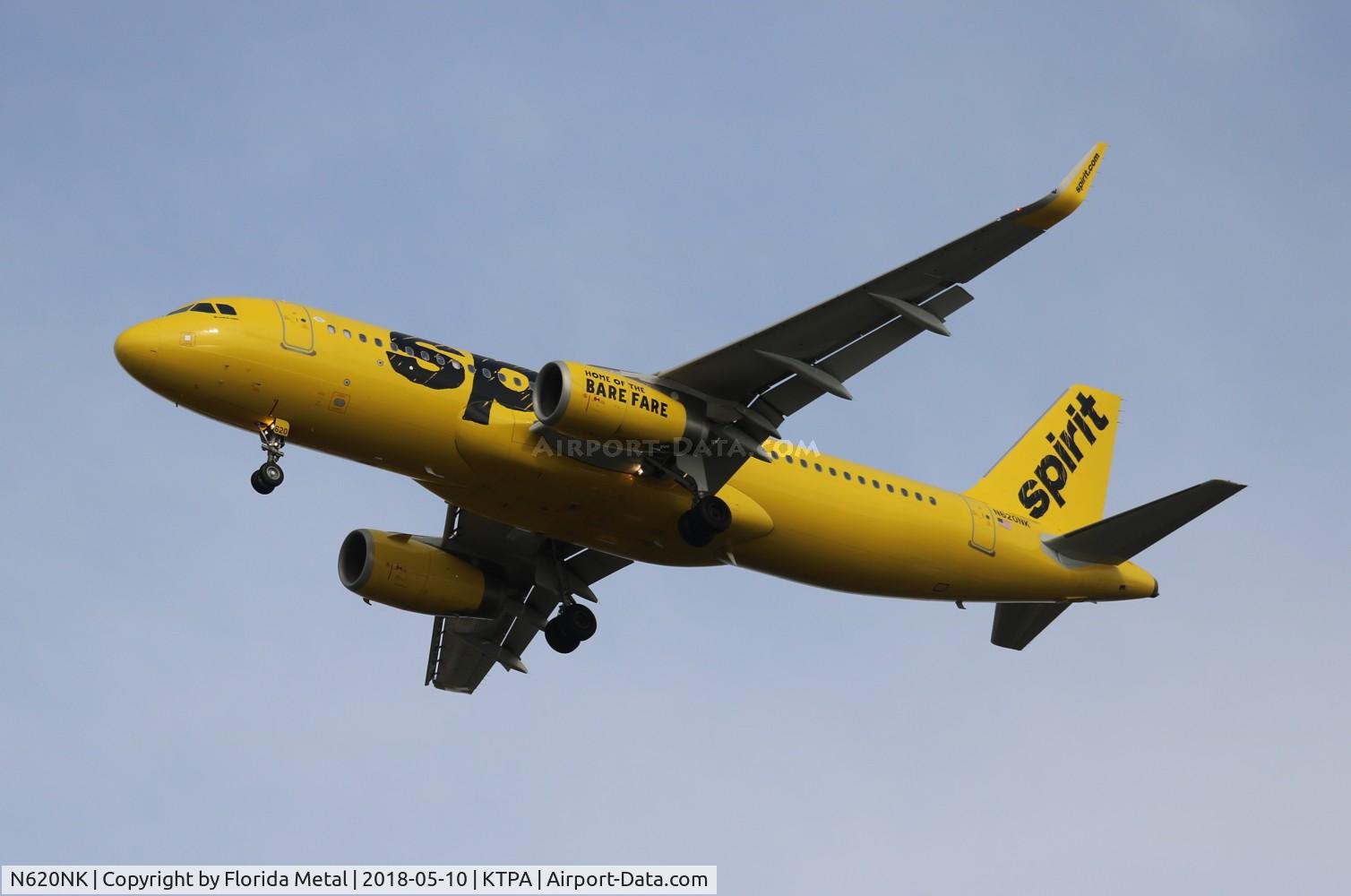 N620NK, 2013 Airbus A320-232 C/N 5624, NKS A320 yellow zx DFW-TPA