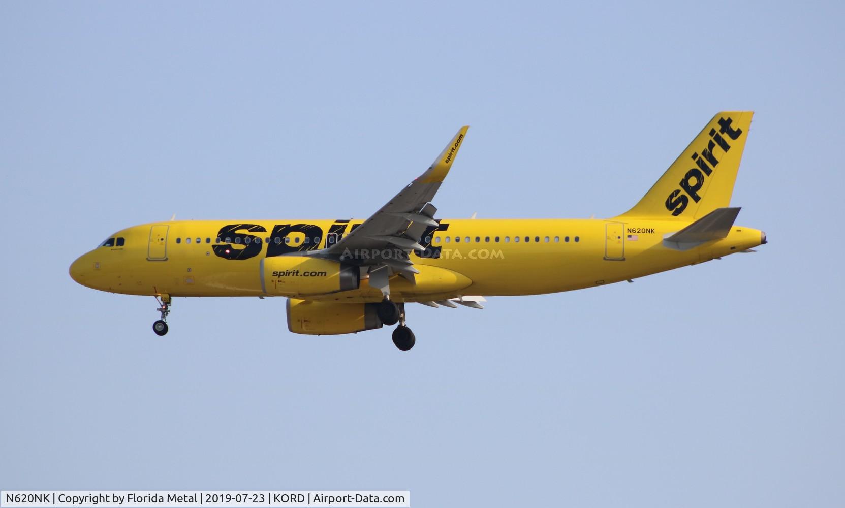 N620NK, 2013 Airbus A320-232 C/N 5624, NKS A320 yellow zx FLL-ORD