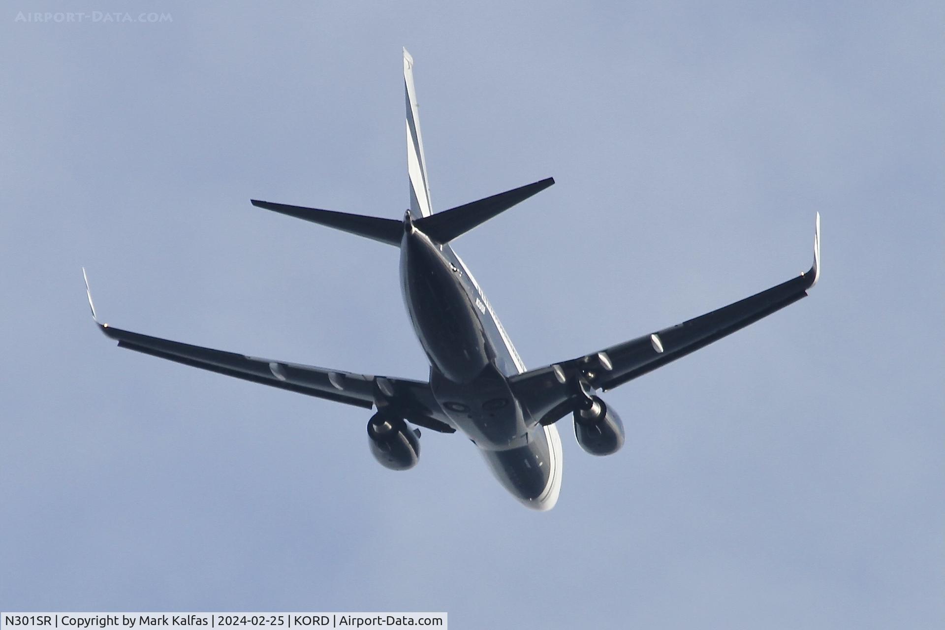 N301SR, Boeing 737-7JV C/N 38854, B737 Essar Shipping and Logistics Boeing 737-7JV BBJ N301SR ORD-HOU