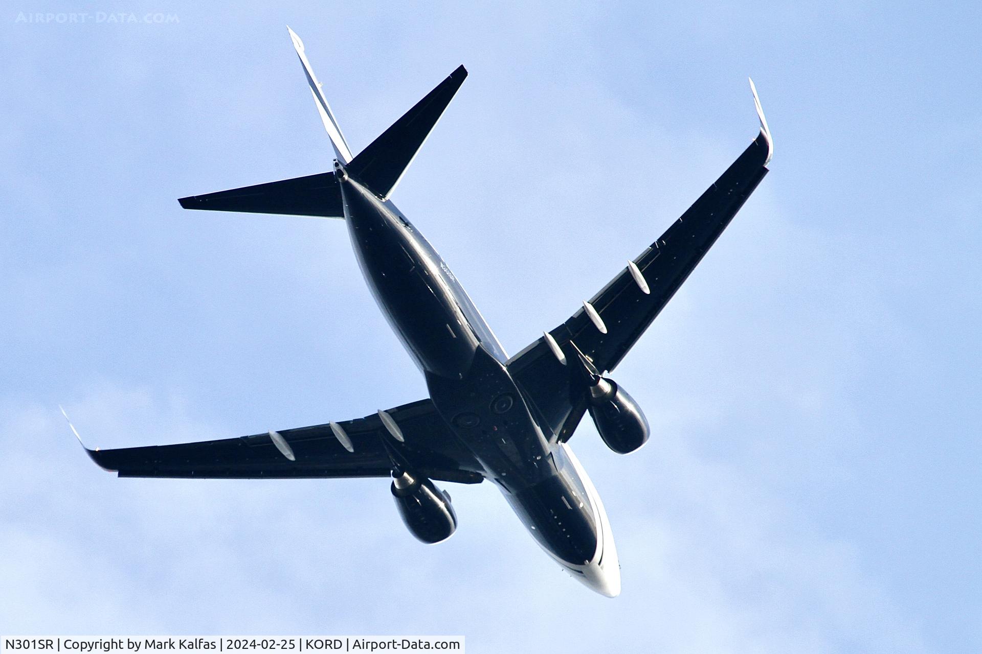 N301SR, Boeing 737-7JV C/N 38854, B737 Essar Shipping and Logistics Boeing 737-7JV BBJ N301SR ORD-HOU