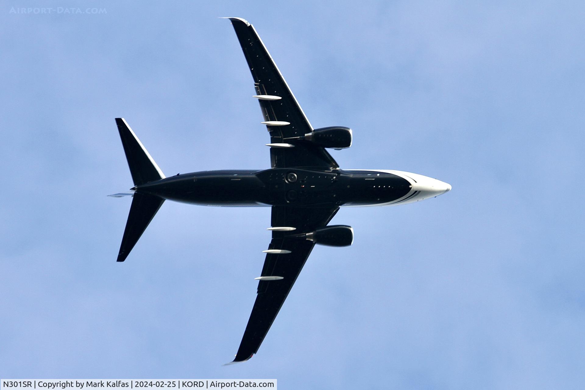N301SR, Boeing 737-7JV C/N 38854, B737 Essar Shipping and Logistics Boeing 737-7JV BBJ N301SR ORD-HOU