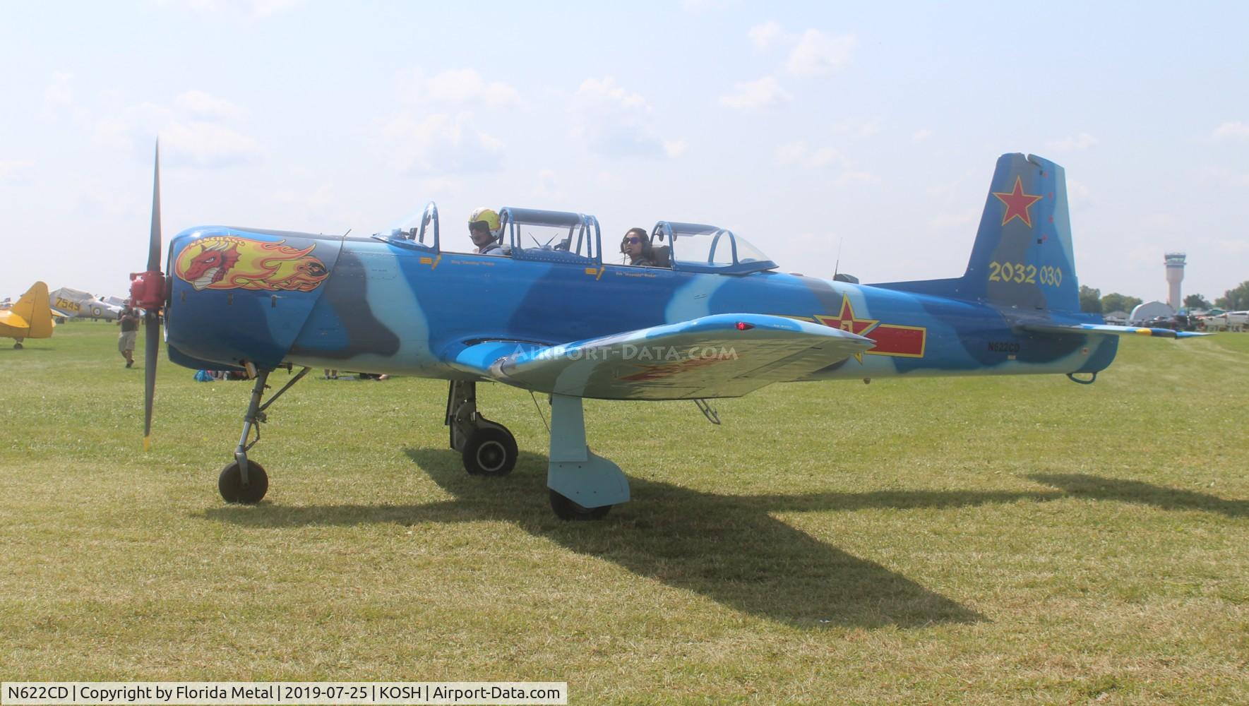 N622CD, 1977 Nanchang CJ-6A C/N 2032030, CJ-6 zx