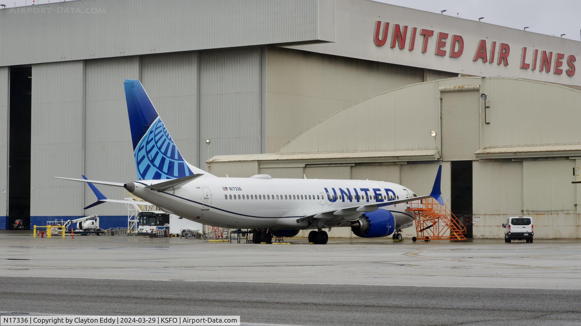 N17336, 2024 Boeing 737 MAX 8 C/N 67592, SFO 2024.