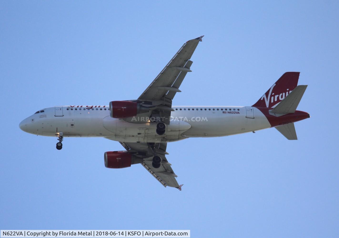 N622VA, 2006 Airbus A320-214 C/N 2674, VRD A320 zx BWI-SFO