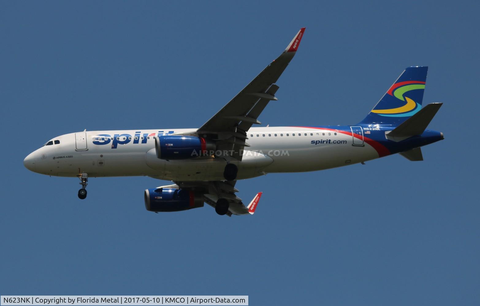 N623NK, 2013 Airbus A320-232 C/N 5861, NKS A320 blue/white A320 zx IAD-MCO