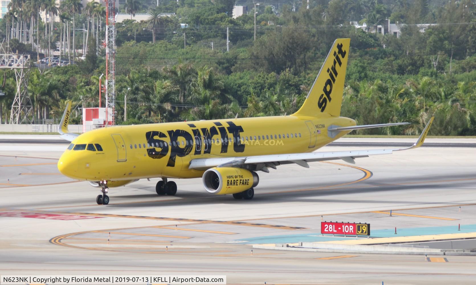 N623NK, 2013 Airbus A320-232 C/N 5861, NKS A320 yellow zx ATL-FLL