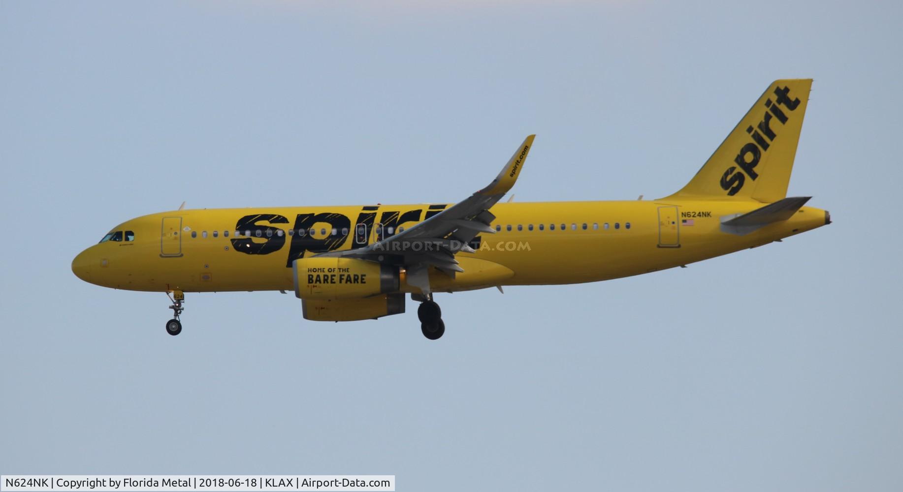 N624NK, 2013 Airbus A320-232 C/N 5880, NKS A320 yellow zx ORD-LAX