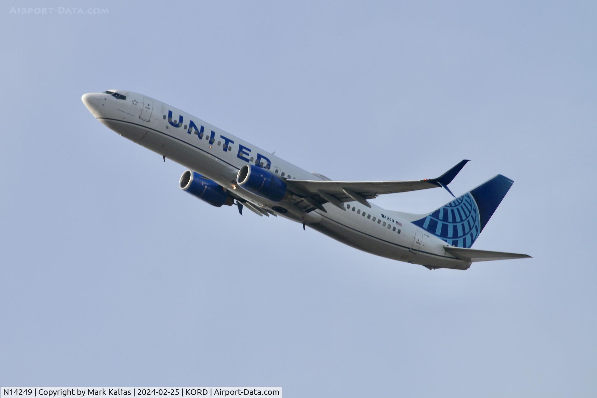 N14249, 1999 Boeing 737-824 C/N 28809, B738 United Airlines BOEING 737-824 N14249 UAL793 ORD-DFW