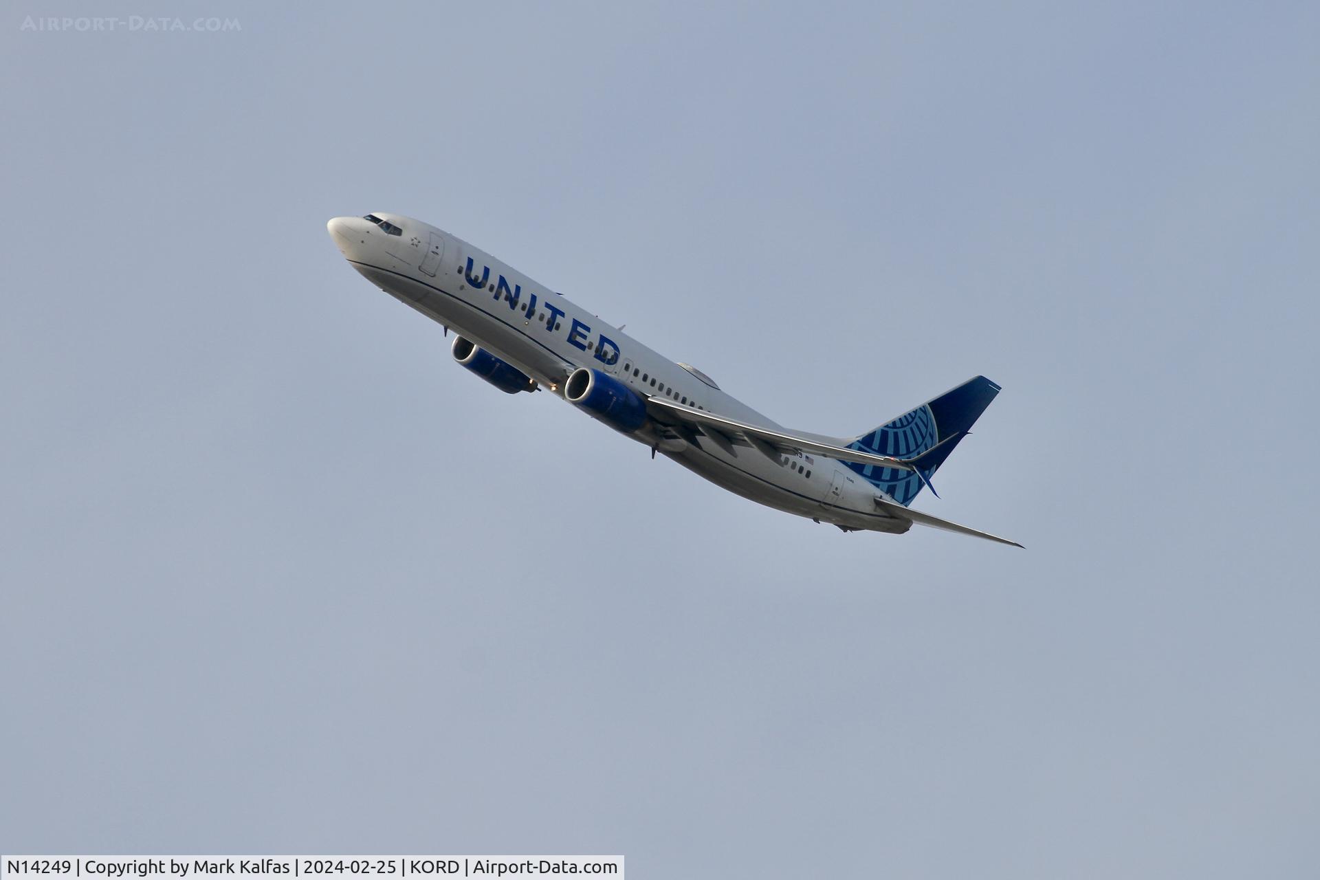 N14249, 1999 Boeing 737-824 C/N 28809, B738 United Airlines BOEING 737-824 N14249 UAL793 ORD-DFW