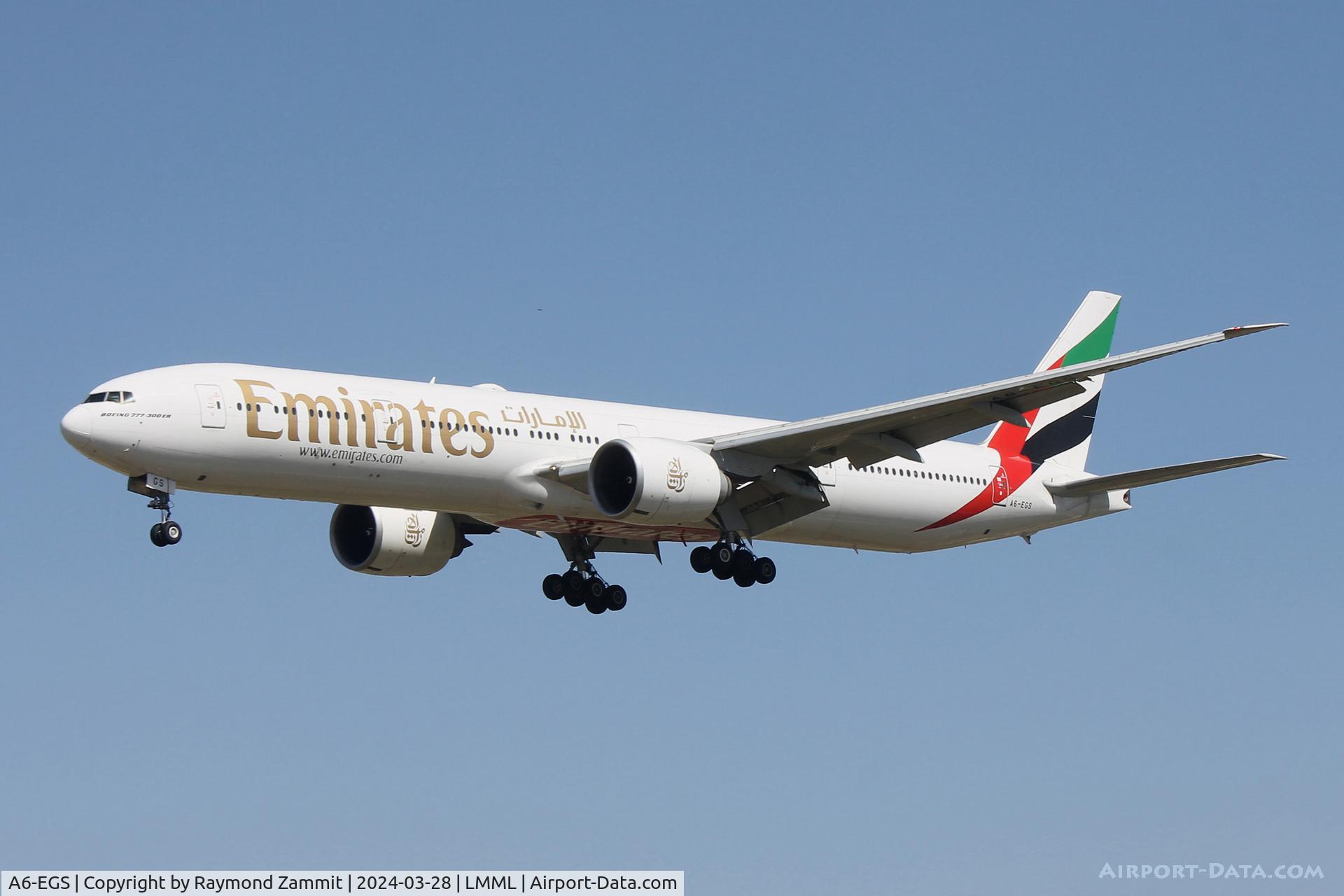 A6-EGS, 2012 Boeing 777-31H/ER C/N 41078, B777 A6-EGS Emirates Airlines