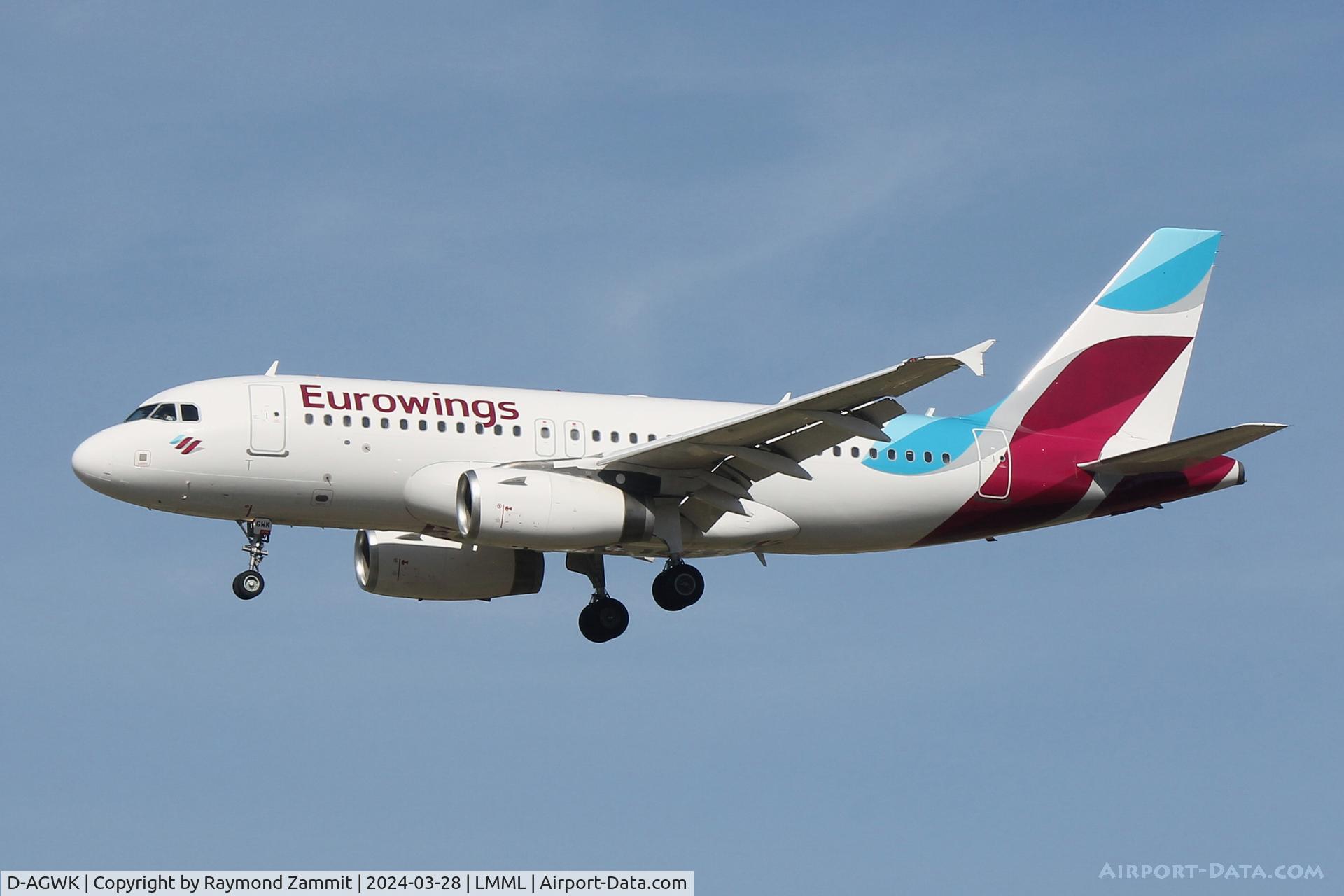 D-AGWK, 2008 Airbus A319-132 C/N 3500, A319 D-AGWK Eurowings