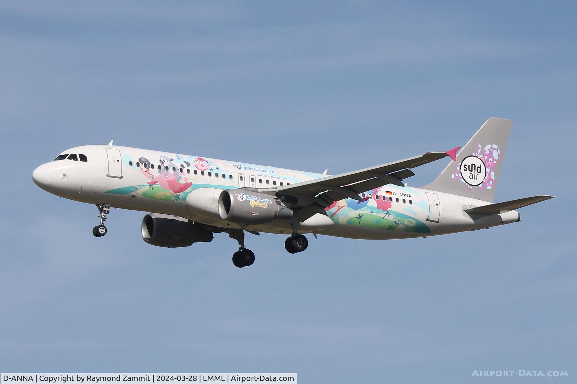 D-ANNA, 2007 Airbus A320-214 C/N 3289, A320 D-ANNA Sundair