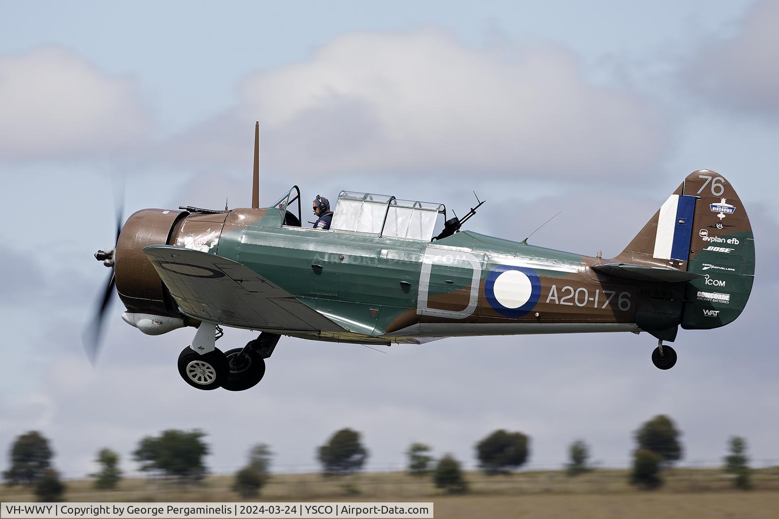 VH-WWY, 1940 Commonwealth CA-3 Wirraway Mk.II C/N 79, Warbirds Over Scone 2024.