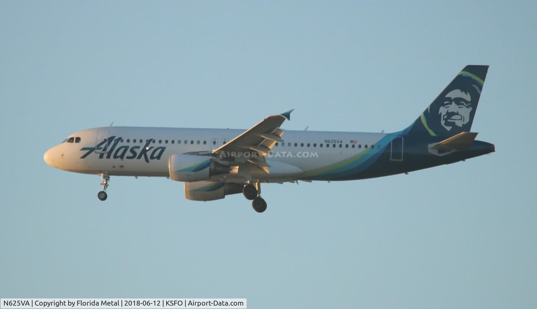 N625VA, 2006 Airbus A320-214 C/N 2800, ASA A320 zx DFW-SFO