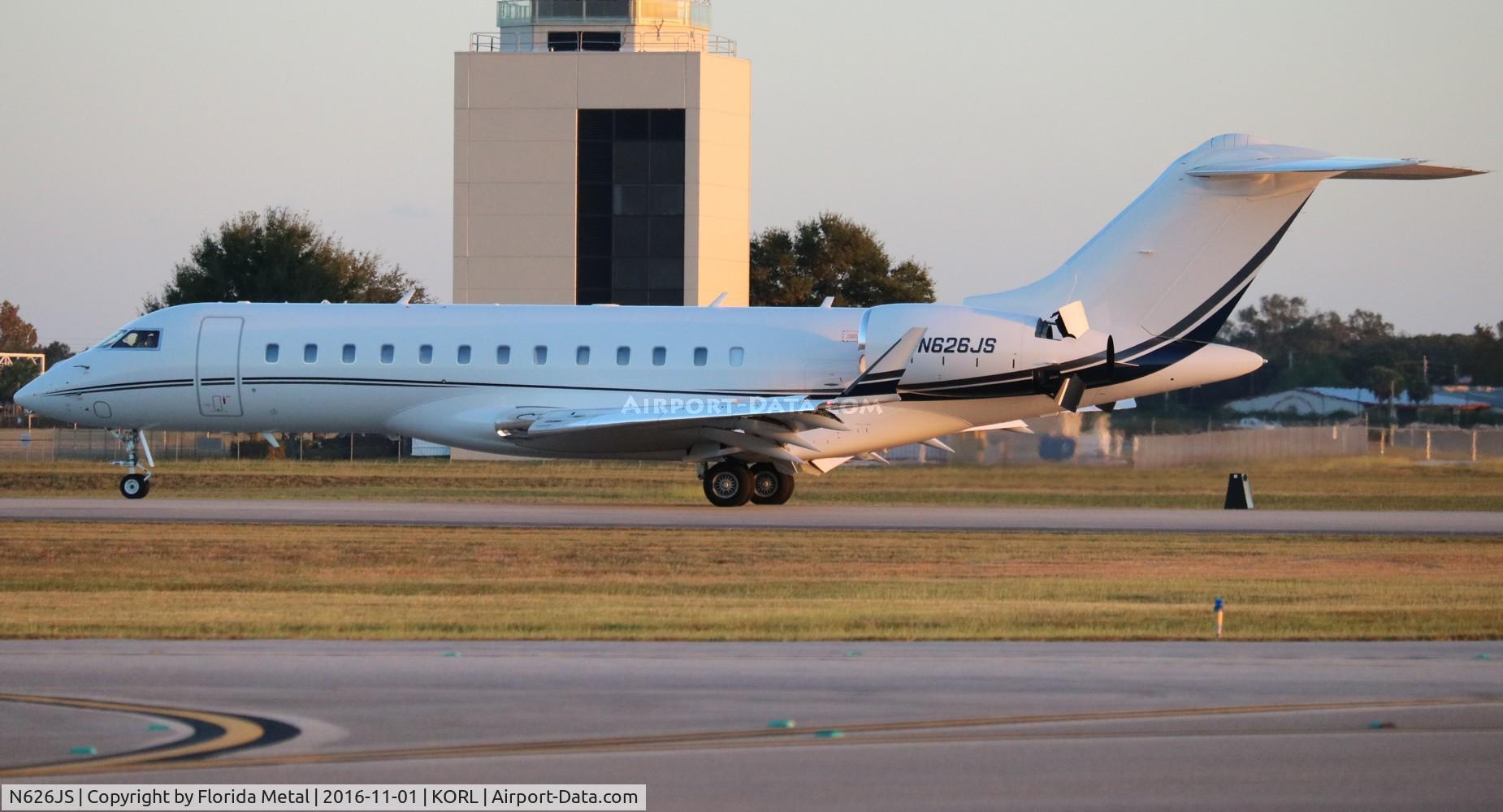 N626JS, 2013 Bombardier BD-700-1A10 Global 6000 C/N 9599, Global 6000 zx HVN-ORL