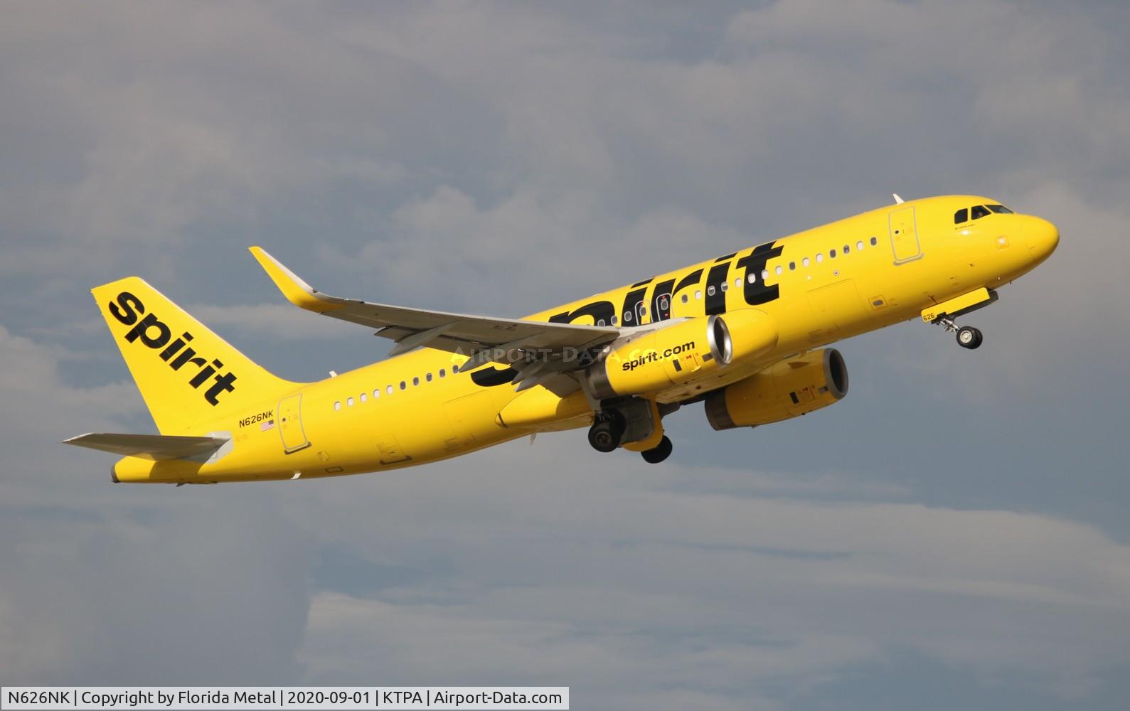 N626NK, 2014 Airbus A320-232 C/N 5999, NKS A320 yellow zx TPA-DTW