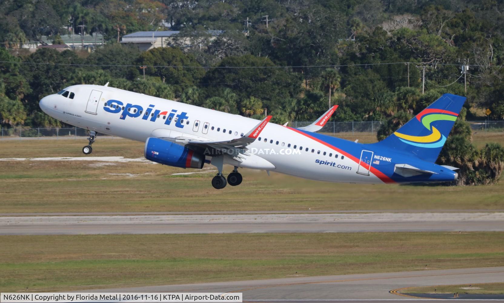 N626NK, 2014 Airbus A320-232 C/N 5999, NKS A320 blue/white zx TPA-PHL