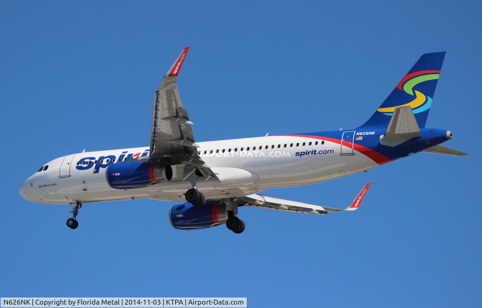 N626NK, 2014 Airbus A320-232 C/N 5999, TPA zx