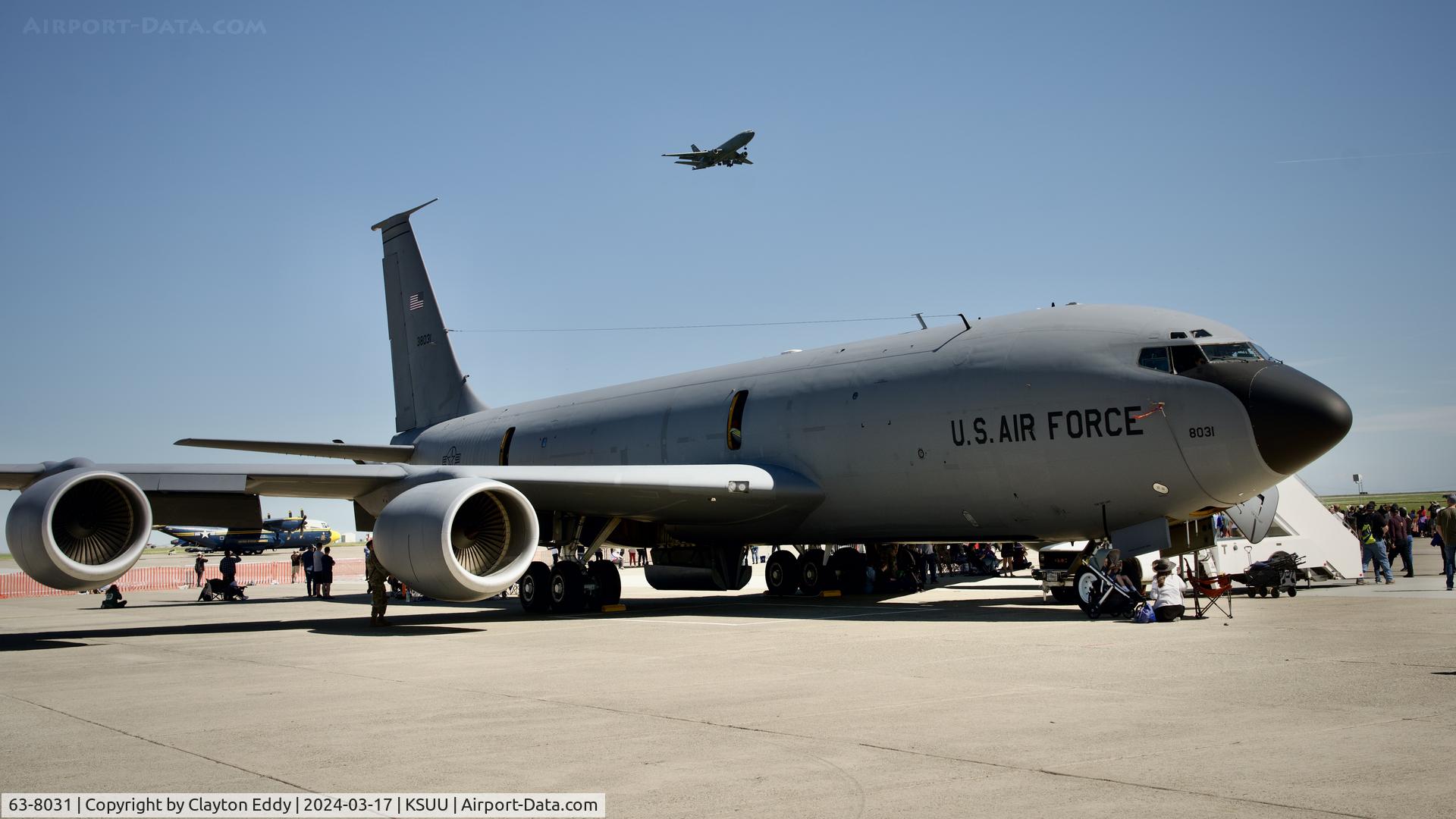 63-8031, 1963 Boeing KC-135R Stratotanker C/N 18648, Last year of the KC-10. Travis AFB airshow California 2024.