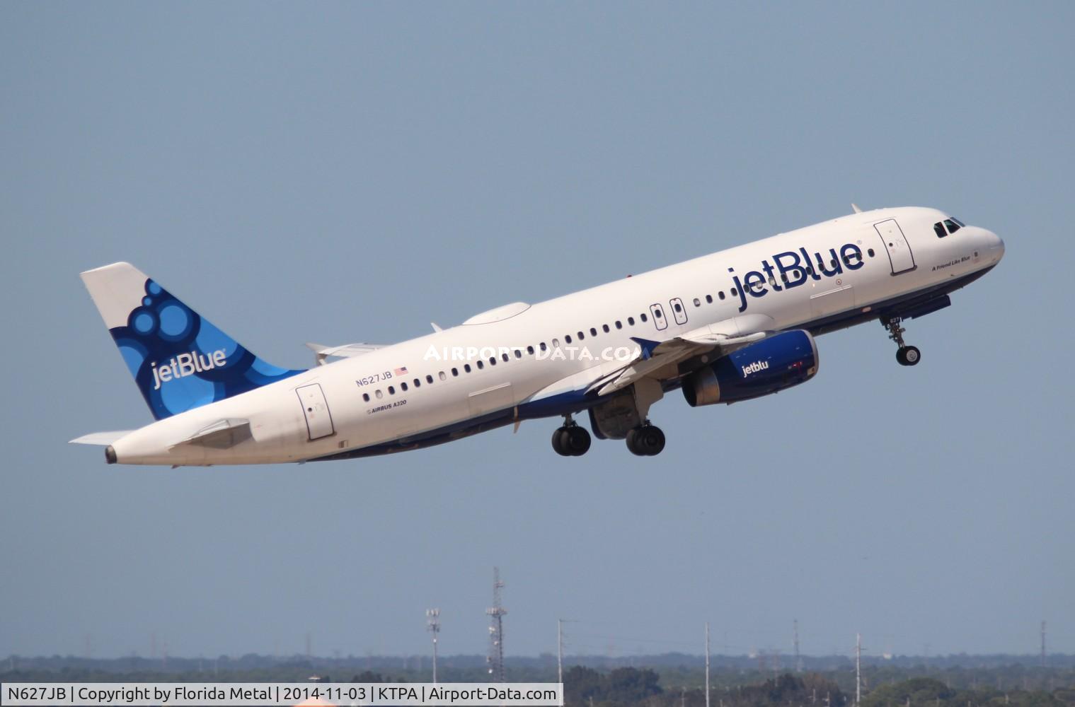 N627JB, 2005 Airbus A320-232 C/N 2577, JBU A320 zx TPA-JFK