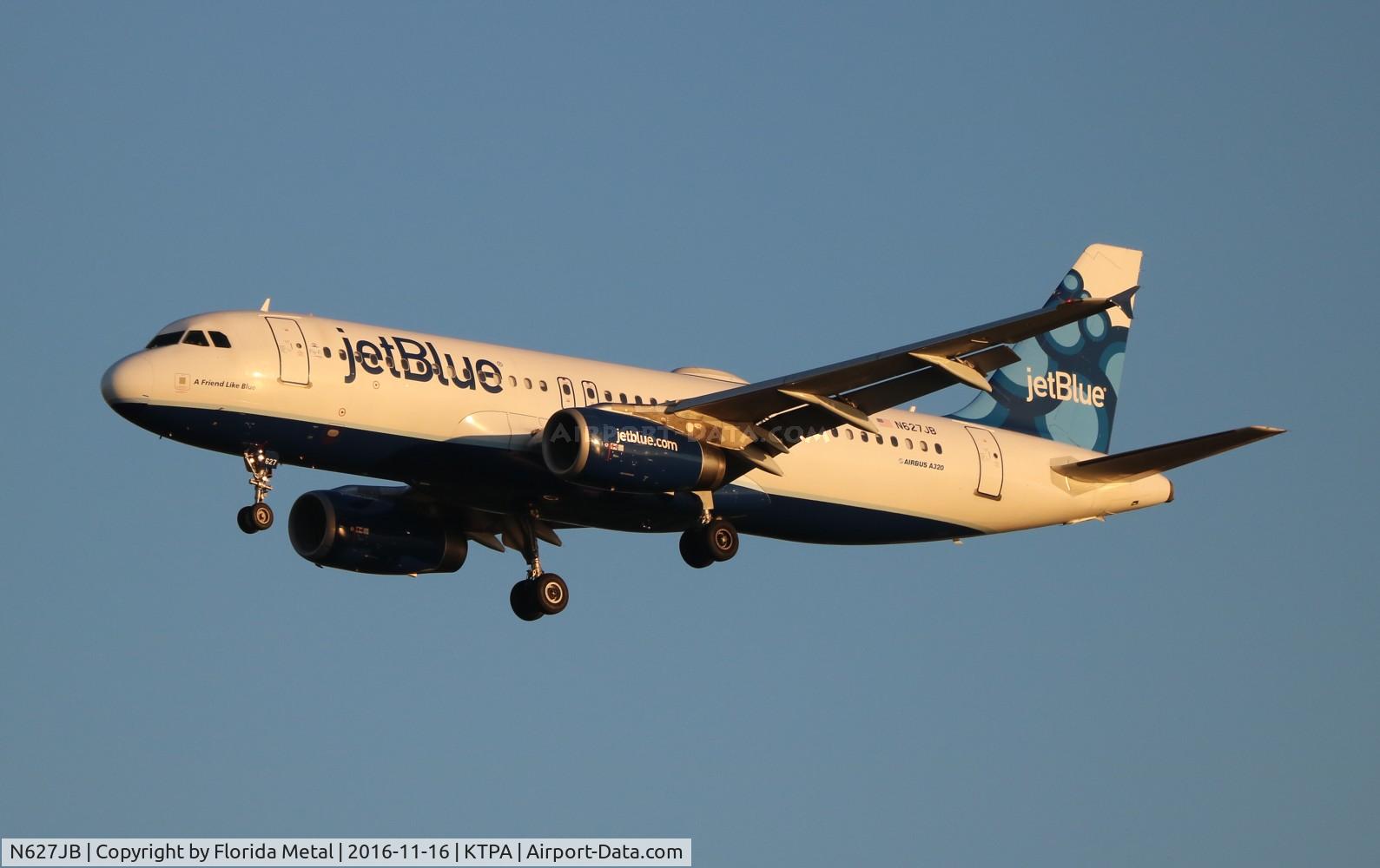 N627JB, 2005 Airbus A320-232 C/N 2577, JBU A320 zx EWR-TPA