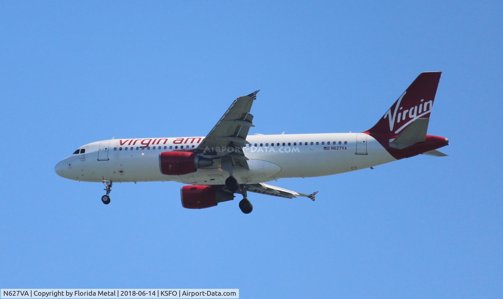 N627VA, 2006 Airbus A320-214 C/N 2851, VRD A320 zx PDX-SFO